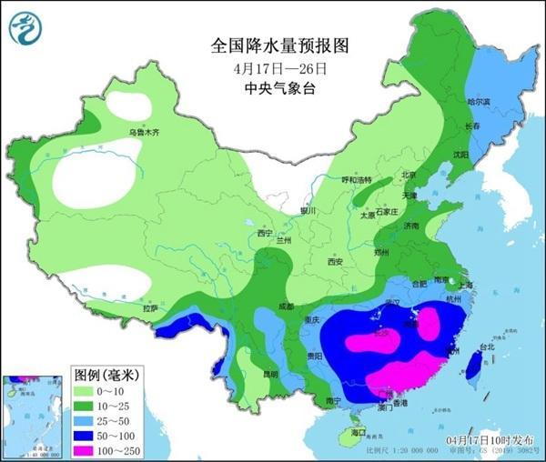 南方局地有10级以上雷暴大风 伴随强降水来袭