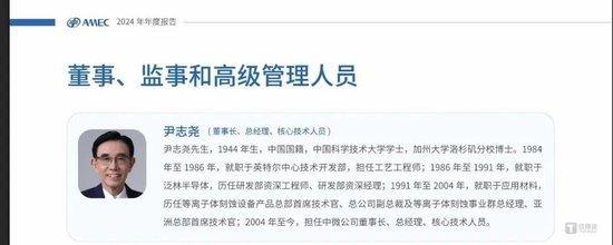 中微董事长尹志尧恢复中国籍 放弃美籍回归祖国