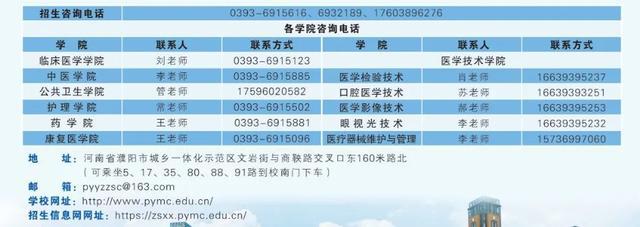 濮阳医学高等专科学校2025年对口招生报考指南