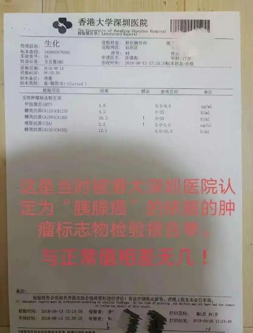 7旬老人没有肿瘤被切除5个器官 术后三个多月老人离世