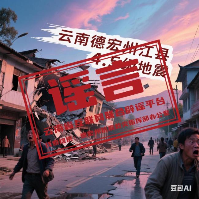 这些云南德宏州地震的传言是假的 谣言误导公众