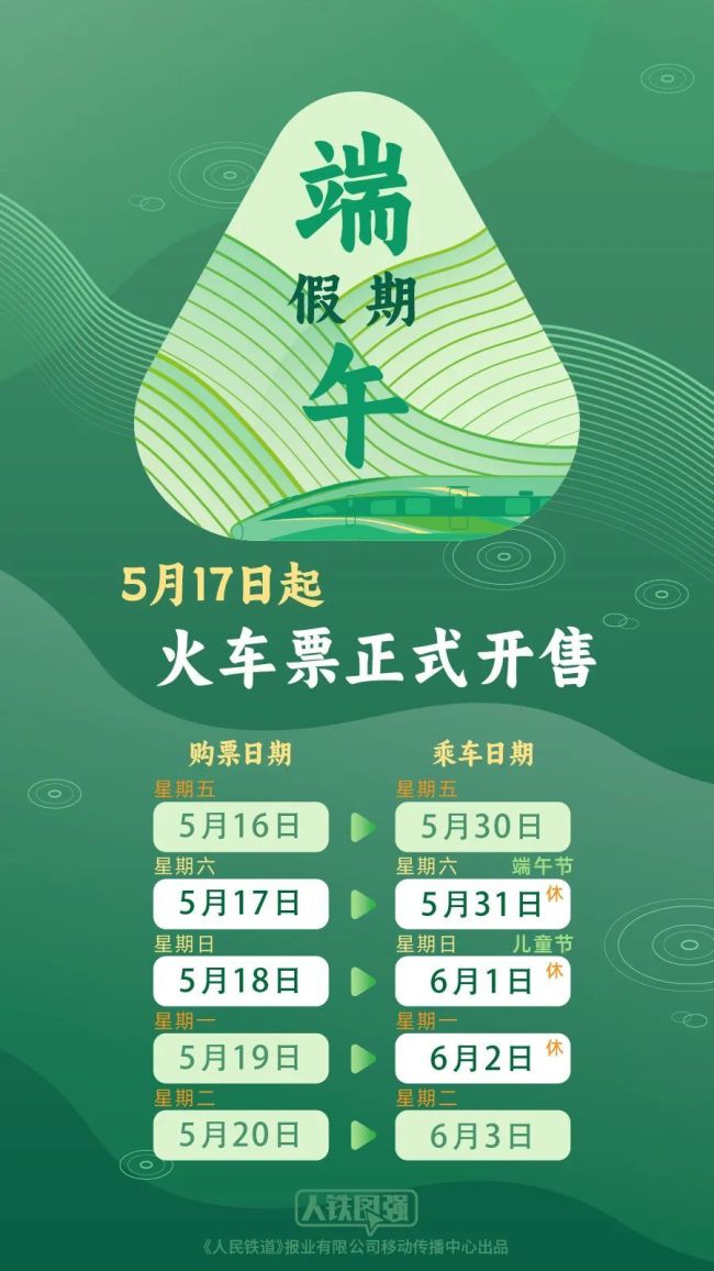端午小长假前夜火车票今日开抢