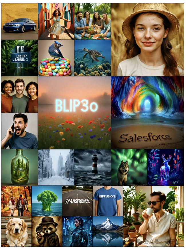 谢赛宁SFR等新作，统一多模态BLIP3-o登场，先理解后生成，端掉VAE刷新SOTA