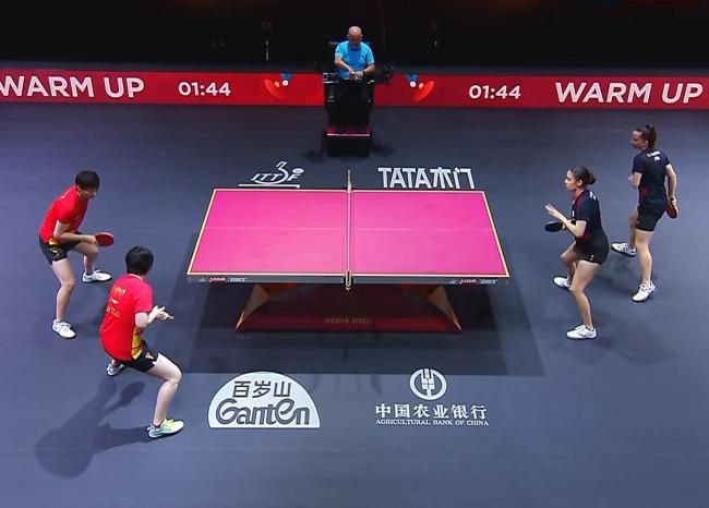 多哈世乒赛：国乒女双首轮全胜，王曼昱/蒯曼3-0轻取对手晋级 轻松零封波兰组合