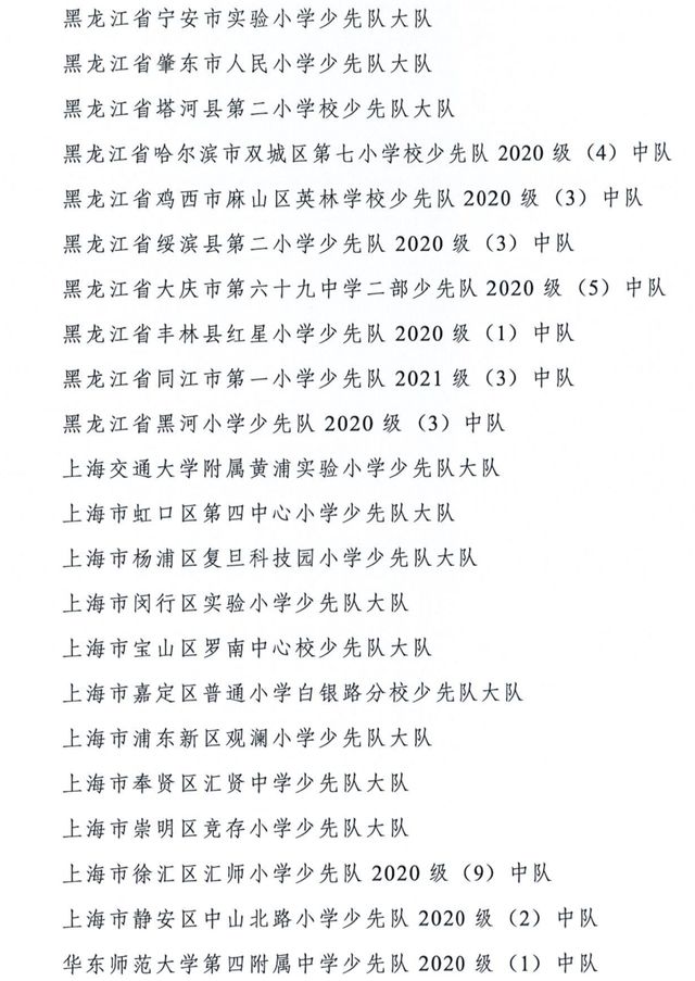 全国优秀少先队辅导员、全国优秀少先队集体获表彰名单公布