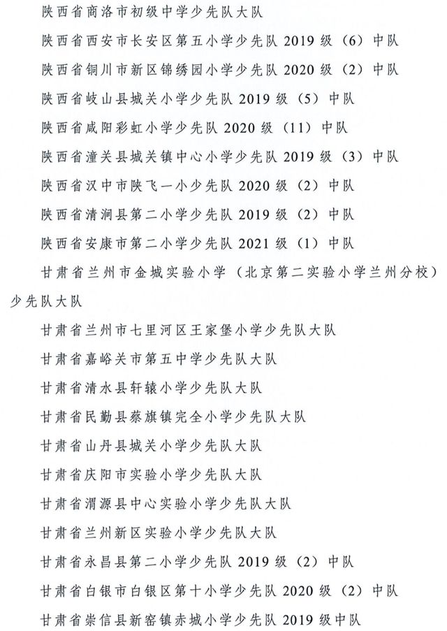 全国优秀少先队辅导员、全国优秀少先队集体获表彰名单公布