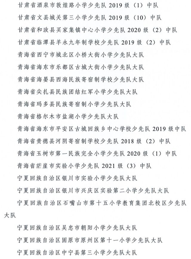 全国优秀少先队辅导员、全国优秀少先队集体获表彰名单公布