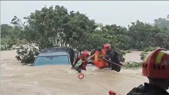 台风“蝴蝶”致广西玉林树木倒伏 多地受灾严重