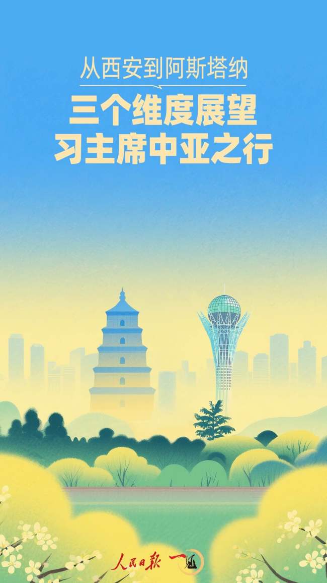 一见·从西安到阿斯塔纳，三个维度展望习主席中亚之行