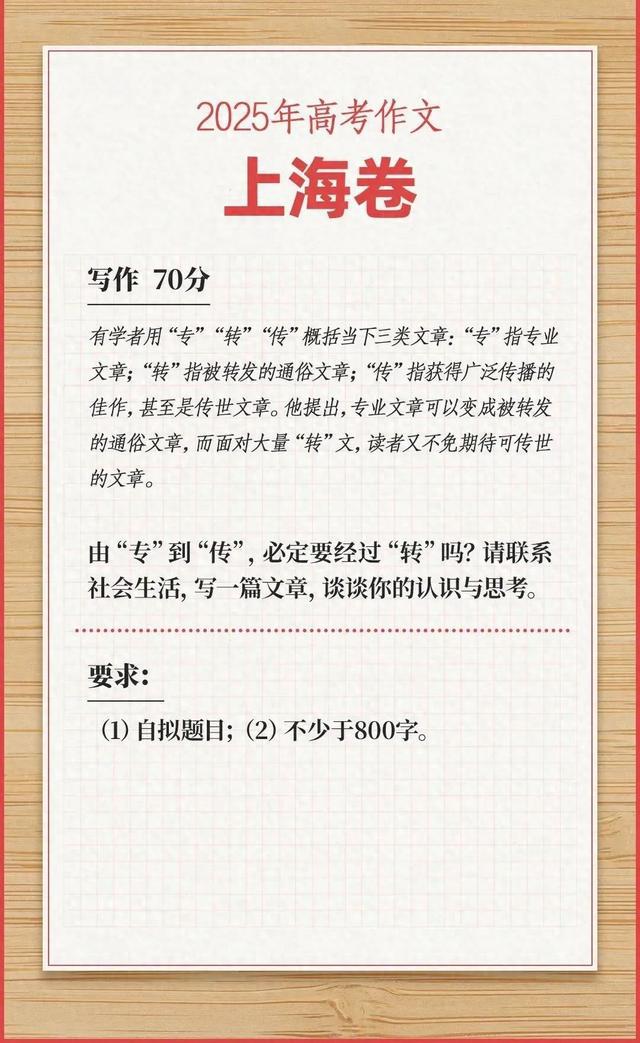 文章成高考作文！作者回应：考生可能想骂我，但是……