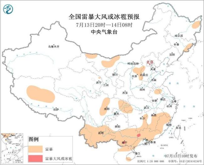 吉林山东江西等地将有强对流天气 多地需防范次生灾害