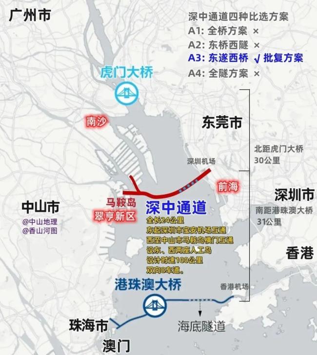 大桥通房价涨是“画饼”？深中通道通车一年，“饼”熟了，房卖不动了 概念红利消退