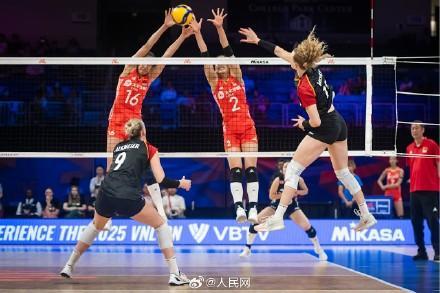 中国女排3比2德国女排