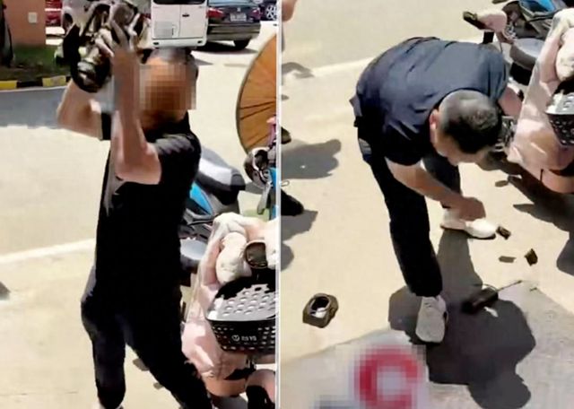 湖南一电视台记者采访线缆公司时摄像机被砸 当地派出所回应