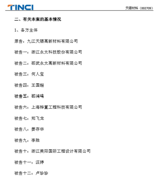 前总工程师泄密，两大锂电材料巨头对簿公堂！天赐材料索赔近8.9亿元