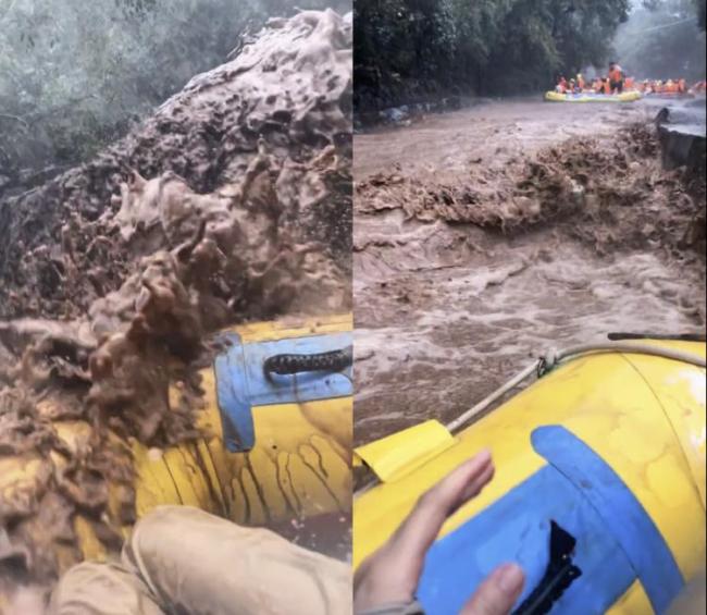 景区回应游客漂流时遇暴雨秒变泥石流