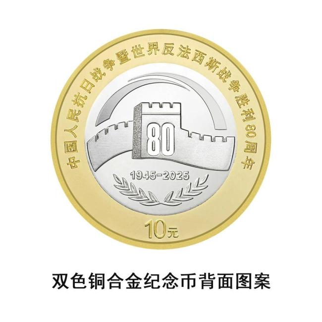抗战胜利80周年纪念币 四款设计展现历史铭记