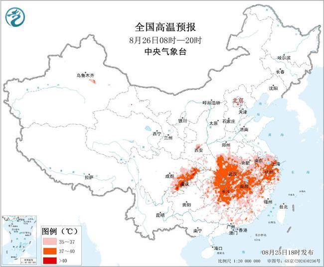 重庆湖北等局地最高气温可超40℃