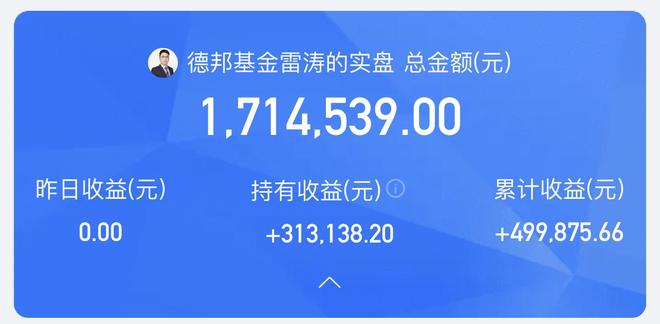基金经理实盘曝光，有人已赚超百万元！建议投资者分批定投、逢高止盈