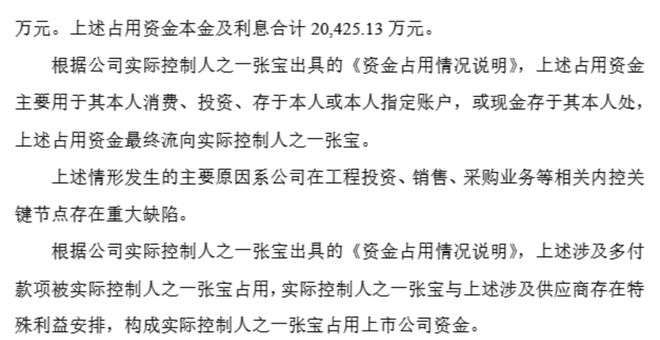 涉嫌职务侵占，ST帕瓦共同实控人之一张宝被立案侦查，去年年薪120万元