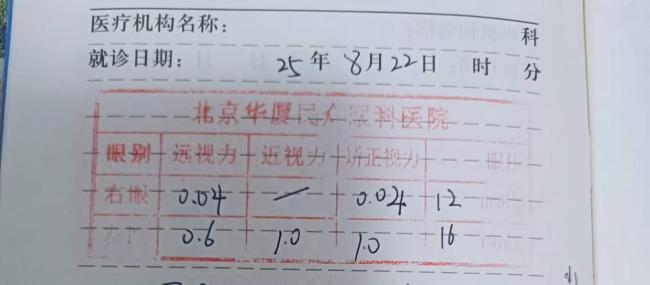 小学生被球击中远视力仅剩0.04 三次手术难恢复